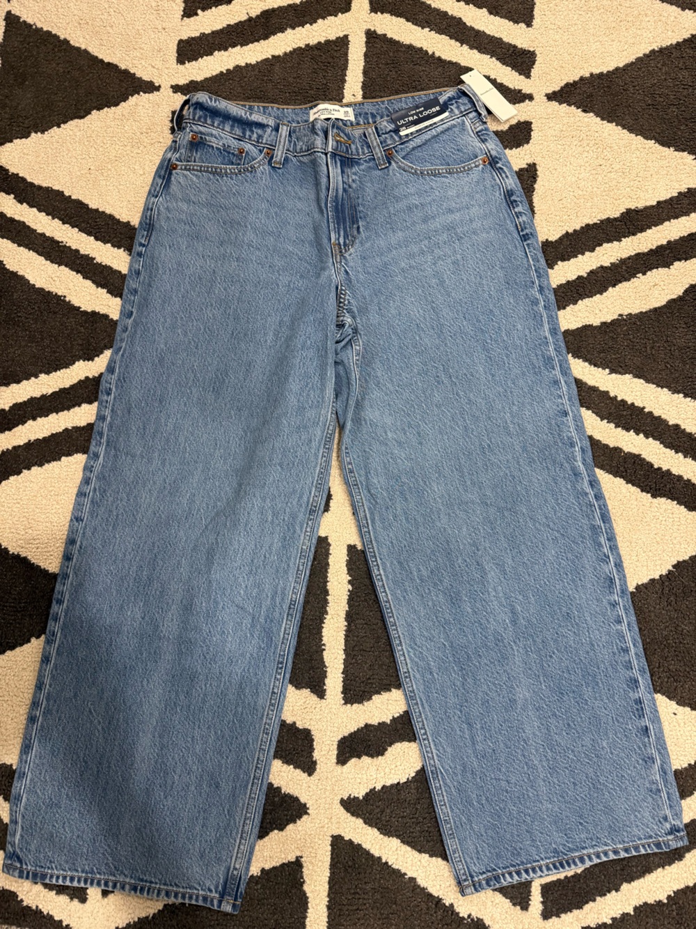 Abercrombie & Fitch Light Blue Straight-Leg Jeans